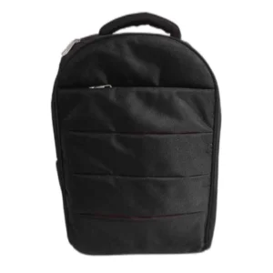 Black laptop backpack with a sleek design, multiple compartments, and padded straps, ideal for work, travel, and daily use.