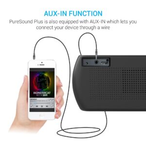 Portronics PureSound Plus Portable Bluetooth 2.1 Wireless Stereo Speaker (Black)