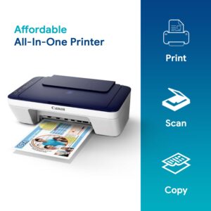 Canon PIXMA E470 All in One (Print, Scan, Copy) WiFi Ink Efficient Colour Printer for Home