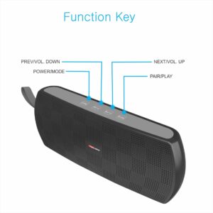 Portronics PureSound Plus Portable Bluetooth 2.1 Wireless Stereo Speaker (Black)