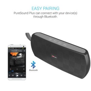 Portronics PureSound Plus Portable Bluetooth 2.1 Wireless Stereo Speaker (Black)