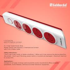 Goldmedal I-Design 4x1 4 Socket Extension Boards