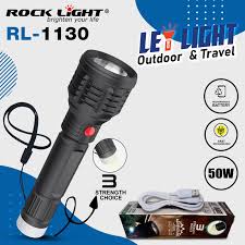 ROCK LIGHT RL-1130 50W LED Rechargeable with Micro Charging