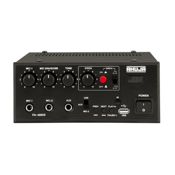 Ahuja PA 400DS Mixer Amplifiers | 40 Watts With Built-In Digital Player | Mobile Mixer Amplifier