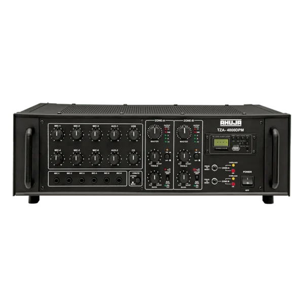 Ahuja TZA 4000DPM Two Zone Amplifier with USB option (200+200 watts)