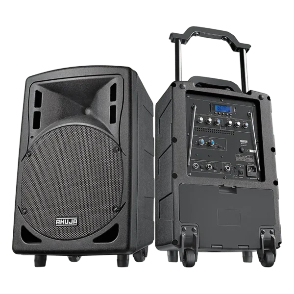 Ahuja BTA 660 Portable speaker with Bluetooth,USB,Recording and 2 wireless mic