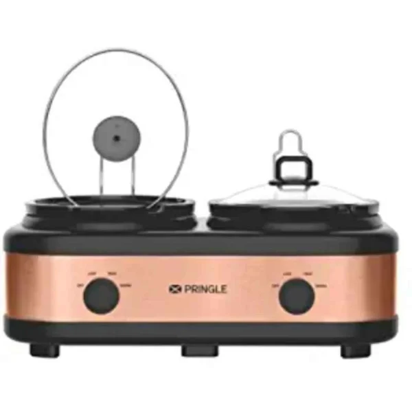PRINGLE Electric Slow Cooker | Ceramic Pot with Glass Lid | FW 1812 - Capacity 5L Slow Cooker  (5 L)
