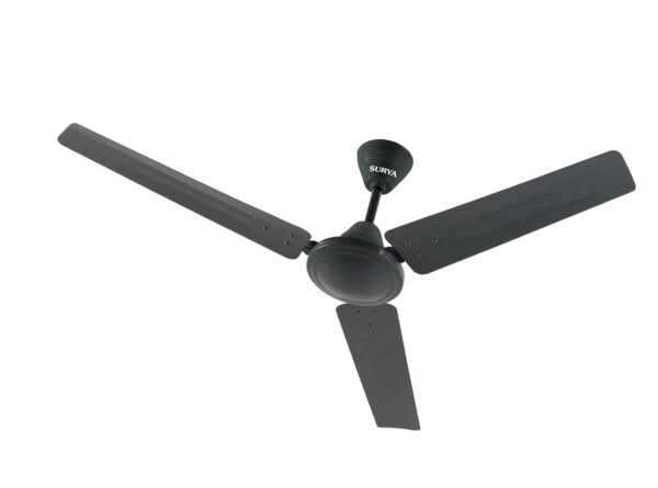 Surya Super 1200MM Ceiling Fans | High Performance at Low Voltage | for up-beat Living rooms, Bedrooms, Dens, Common Areas, Home and Office (Grey)
