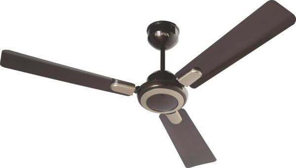 Surya Jewel 1200MM Ceiling Fans | BLDC Technology | for up-beat Living rooms, Bedrooms, Dens, Common Areas, Home and Office (Birken Gold)