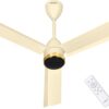 Sujata BLDC Fans Ceiling 1200mm | 3 Years Warranty | BLDC Ceiling Fan with Remote Control, 5 Star BEE Rating Energy Efficient, 100% Copper Winding, High Air Delivery (Slim Air - Ivory Gold)