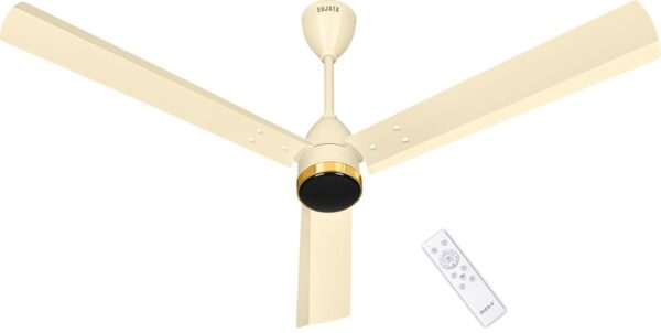 Sujata BLDC Fans Ceiling 1200mm | 3 Years Warranty | BLDC Ceiling Fan with Remote Control, 5 Star BEE Rating Energy Efficient, 100% Copper Winding, High Air Delivery (Slim Air - Ivory Gold)