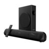 Portronics Pure Sound Pro X 80W Bluetooth Soundbar with Wired Subwoofer for Deep Bass, 2.1 Channel Home Theatre, HD Sound,3EQ Modes, BT 5.3V,HDMI,AUX in,USB Port,Sleek Design & Remote Control(Black)
