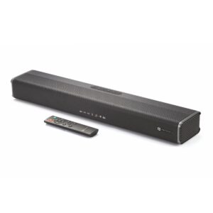 Portronics Sound Slick 5 80W Bluetooth Wireless Soundbar with LED Display, 3.5mm Aux-in, Supports USB, Optical Input Port, Remote Control(Black)