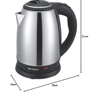 Pringle Cordless Electric Kettle | Superfast Boiling | 1.5 Litres | EK-600 Dlx