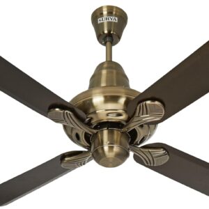 Surya Imperia 1200MM Ceiling Fans | for up-beat Living rooms, Bedrooms, Dens, Common Areas, Home and Office (Antique Brass)