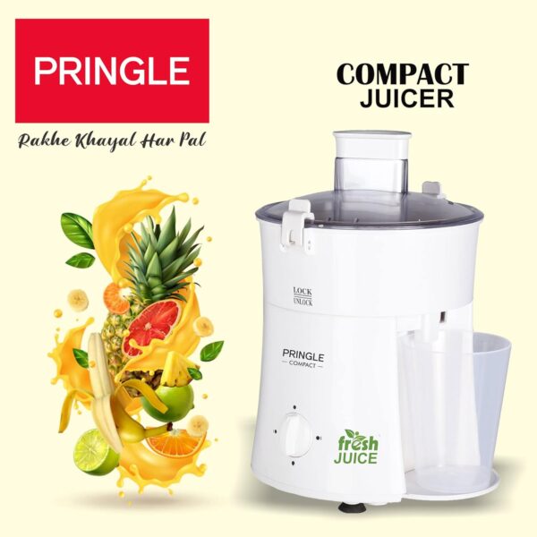 PRINGLE Centrifugal Juicer 400Watt - Compact For Vegetable And Fruit Juicer Maker, 400 Watts - Image 2