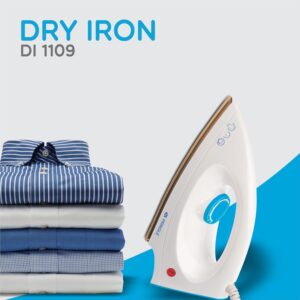 Pringle DI-1103 1000W Dry Iron with Advance Soleplate and Anti-bacterial German Coating Technology,