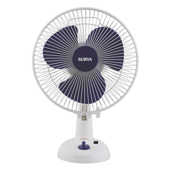 SURYA ROSHNI Breezo 225 mm Table cum Wall Fan | High-Speed Fan with 2600 RPM | 50W Energy-Efficient Motor | Enhanced T.O.P. Protection