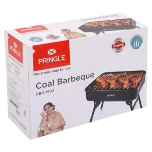PRINGLE Bbq 1902 Charcoal Barbeque Grill Maker (Black), Free Standing