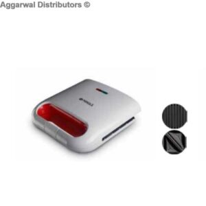 Pringle Sandwich Maker 750watt (SM-714) Non Sticky Fixed Plate 2 Slice (4 Sandwich Maker ) Color-Ivory