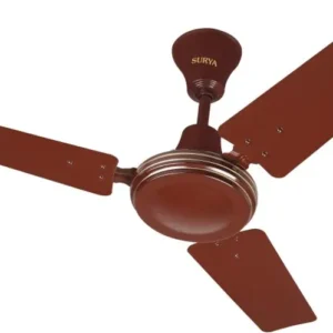 Surya Race 650 Ceiling Fan, 900mm, Brown, Aerodynamic Blades