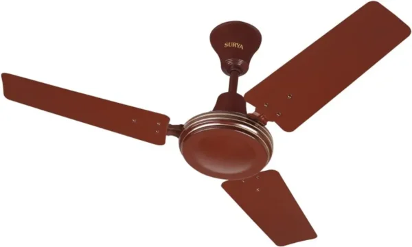 Surya Race 650 Ceiling Fan, 900mm, Brown, Aerodynamic Blades