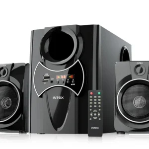Intex Speaker 2.1 Bluetooth Home Theater System with Powerful Bass, 55W Multimedia Speaker with FM, USB, AUX and Remote Control, Ideal for TV, PC and Mobile (2100 PRO FMUB)