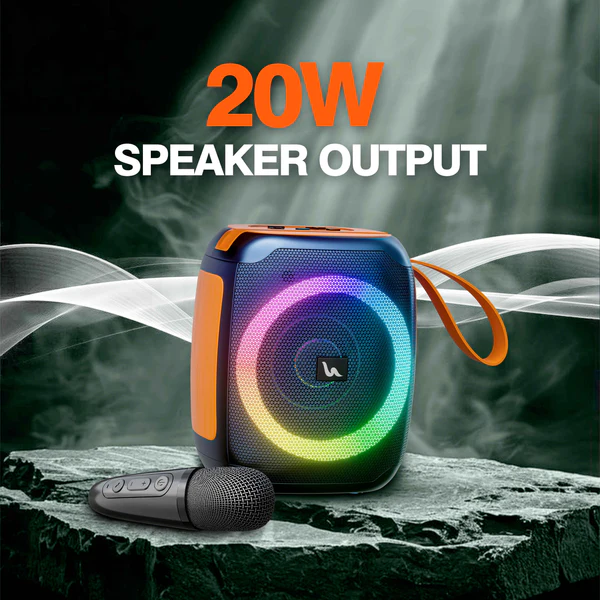 UBON S-12 Mini Bomb 2.0: Powerful 20W Wireless Speaker with RGB Lights, Free Mic & 10 Hours Battery Life - Image 3