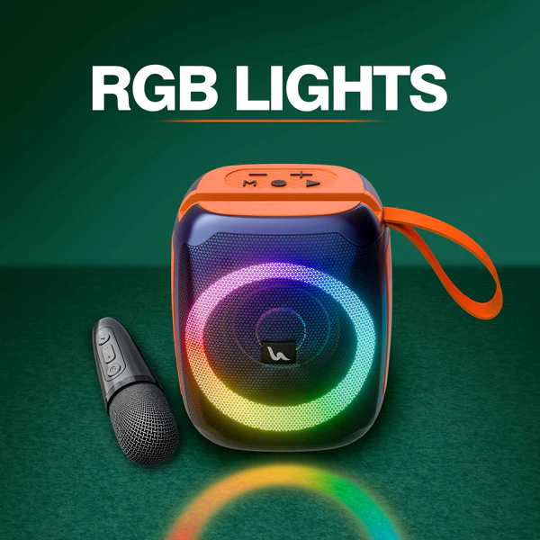 UBON S-12 Mini Bomb 2.0: Powerful 20W Wireless Speaker with RGB Lights, Free Mic & 10 Hours Battery Life - Image 2