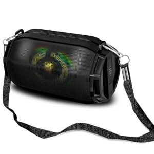 UBON SP-43 TWS Lightup 5W Bluetooth Speaker (Black, Stereo Channel)