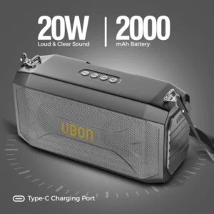 UBON SP-95 King Series 20W Party Speaker – Made in India with 10-Hour Playtime