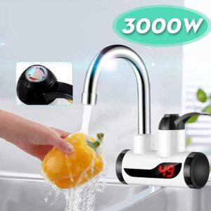 Instant Tap Water Heater/Geyser for Kitchen, Bathroom, Office, Restaurants, Labs, Clinics, Saloon, LED Electric Head Water Heaters Body and Butt