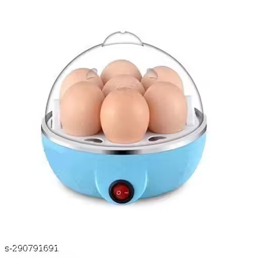 Electric Automatic Off 7 Egg Poacher - Steaming, Cooking, Boiling, Frying - Egg Steamer, Egg Cooker - Stainless Steel