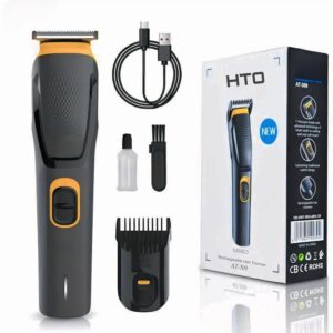 Htc-509 Hair Trimmer for Men | Beard & Mustache Grooming Kit with Precision Blades, Adjustable Comb, USB Charging, Cordless Professional Hair Clipper