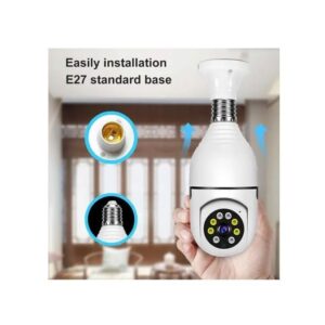 Wi-Fi CCTV Camera E27 MODEL1080p Wireless PTZ Bulb Shape V380 Pro |