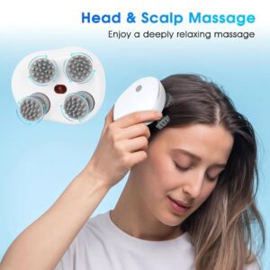Smart Scalp Massager (Mz 004) – Electric Head Massager for Hair Growth & Stress Relief, 3 Speed Modes, Handheld Portable Body Scratcher, USB Rechargeable & Cordless Design for Scalp, Neck, and Shoulders