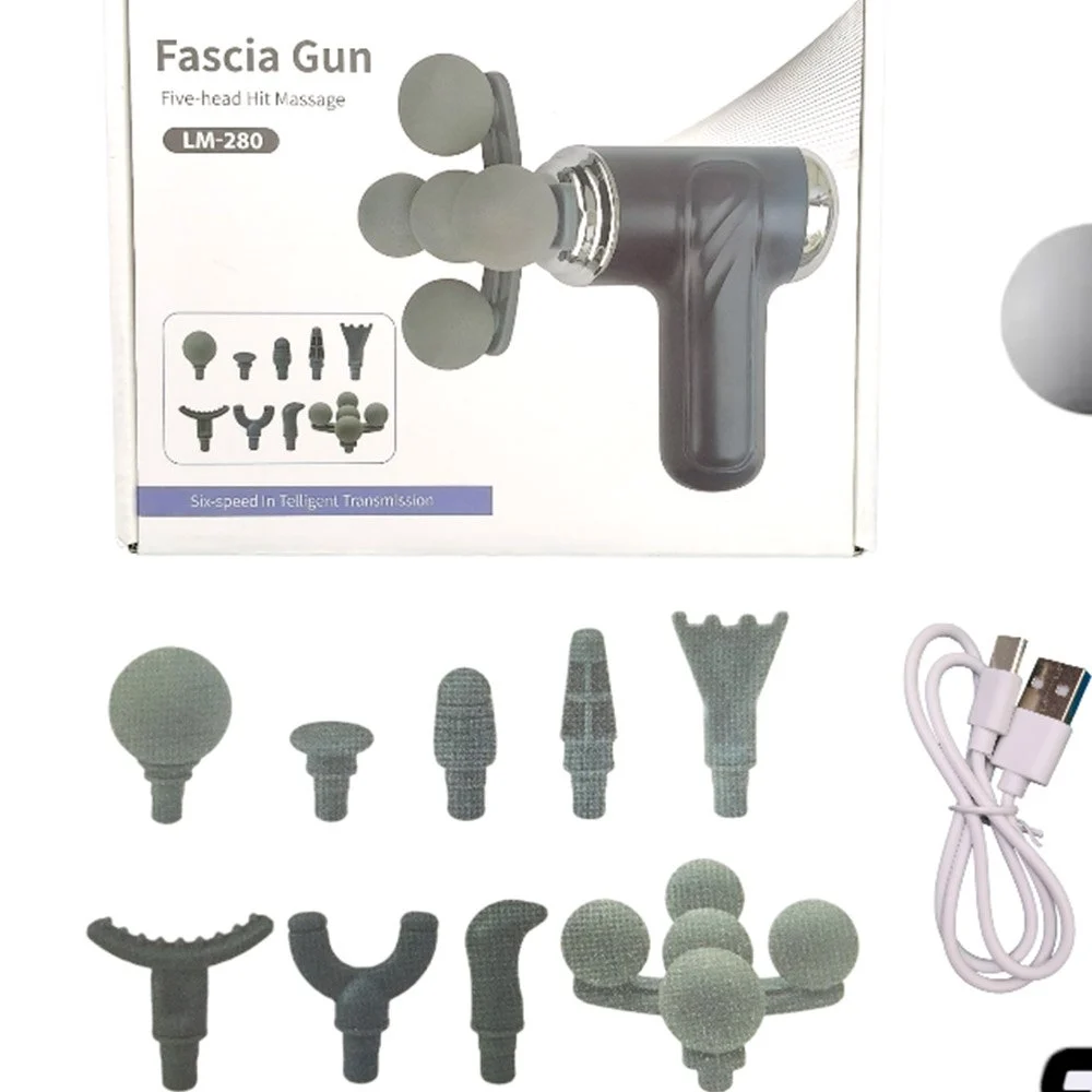 Massage Gun | Massage Machine for Body Pain | 9 Adjustable Heads for Deep Tissue, Muscle Relief for Back, Shoulder & Foot