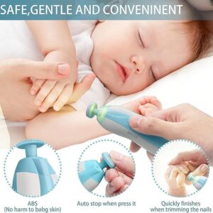 Baby Nail Trimmer New Born with Lights | Electric Baby Nail Cutter 0-6 Months with Multiple Filer Heads Adjustment | New Born Products (Pack of 1, Multicolor)
