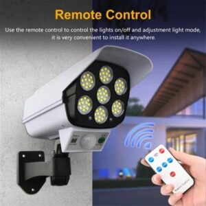 Solar Dummy Security Camera Light with Motion Sensor | Waterproof Outdoor LED Wall Lamp | Auto Day Off & Night On | 3 Lighting Modes for Home, Garage, Gate, Balcony and Garden Safety Illumination