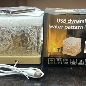 shivlax USB Dynamic Water Pattern Light | RGB LED Night Lamp with Remote & Touch Control Table Lamp
