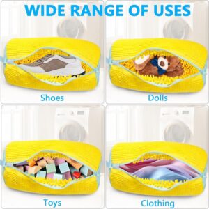 Shoe Washing Machine Bag & Shoe Cleaner Wipes, Laundry Shoe Bag for Washer and Dryer, Reusable Shoe Cleaning Bag for Sneakers & Delicates 360° Deep Cleaning Washable Laundry Organizer Bag