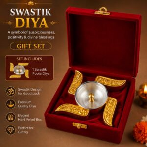 Swastik Diya Gift Set