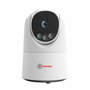 Trueview 3MP Wi-Fi Robot Camera | BIS-ER (STQC Certified) WiFi CCTV Camera | All Time Color Night Vision | Pan Tilt | Smart Tracking | 2-Way Audio | Memory Card & Cloud